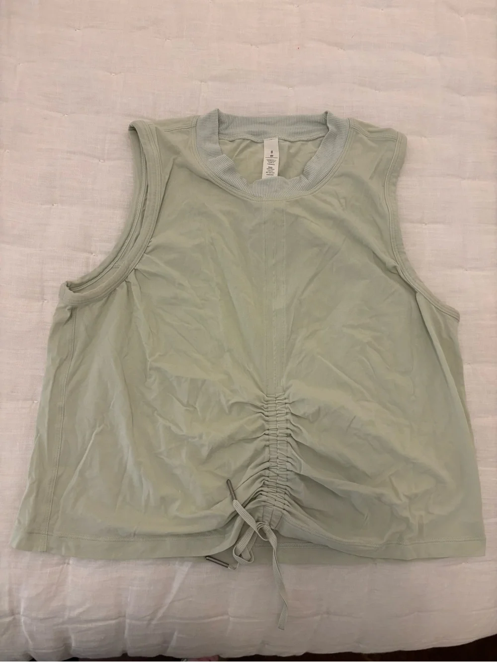 lululemon athletica Ruched Front Sleeveless Tank - Sage Green